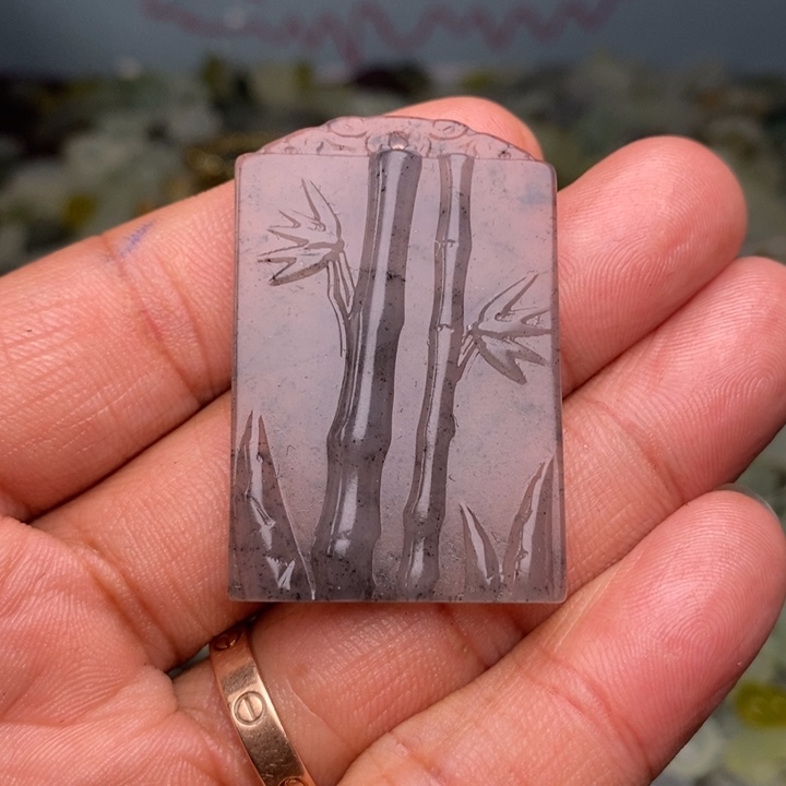 蛇纹石玉颈饰合金137