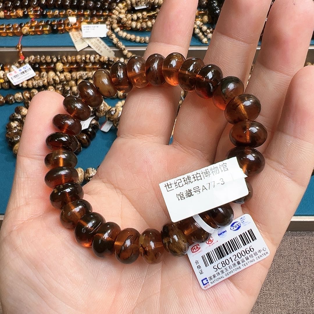 琥珀手链未镶嵌抚顺