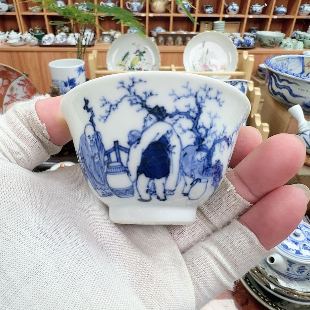 柴窑茶具杯茶平安北峯