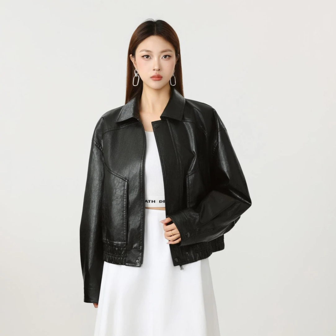 AMASS/阿玛施秋冬新款复古潮酷时尚潮流宽松百搭韩版外套540125