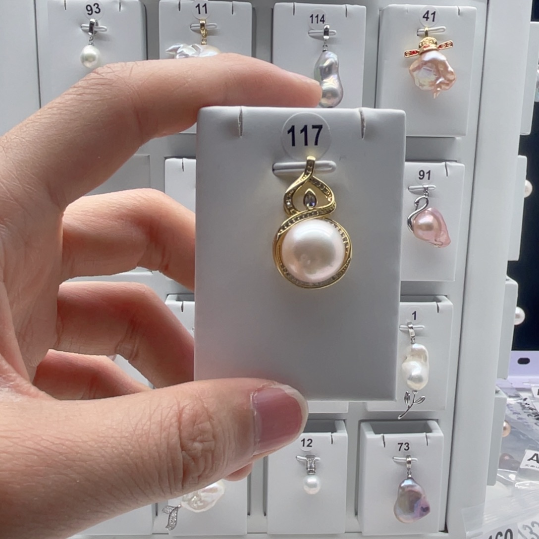 颈饰合金淡水珍珠