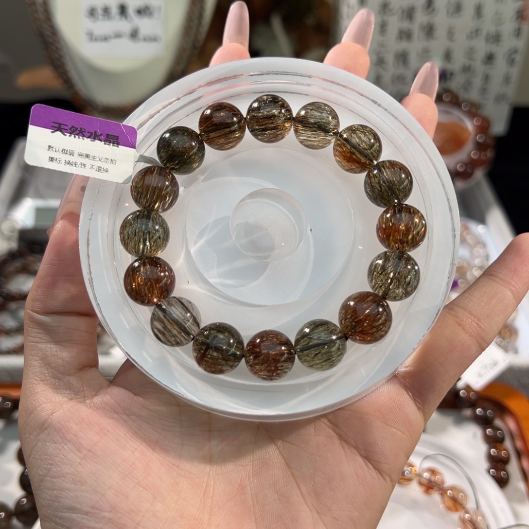 未镶嵌手链水晶黑金超七13