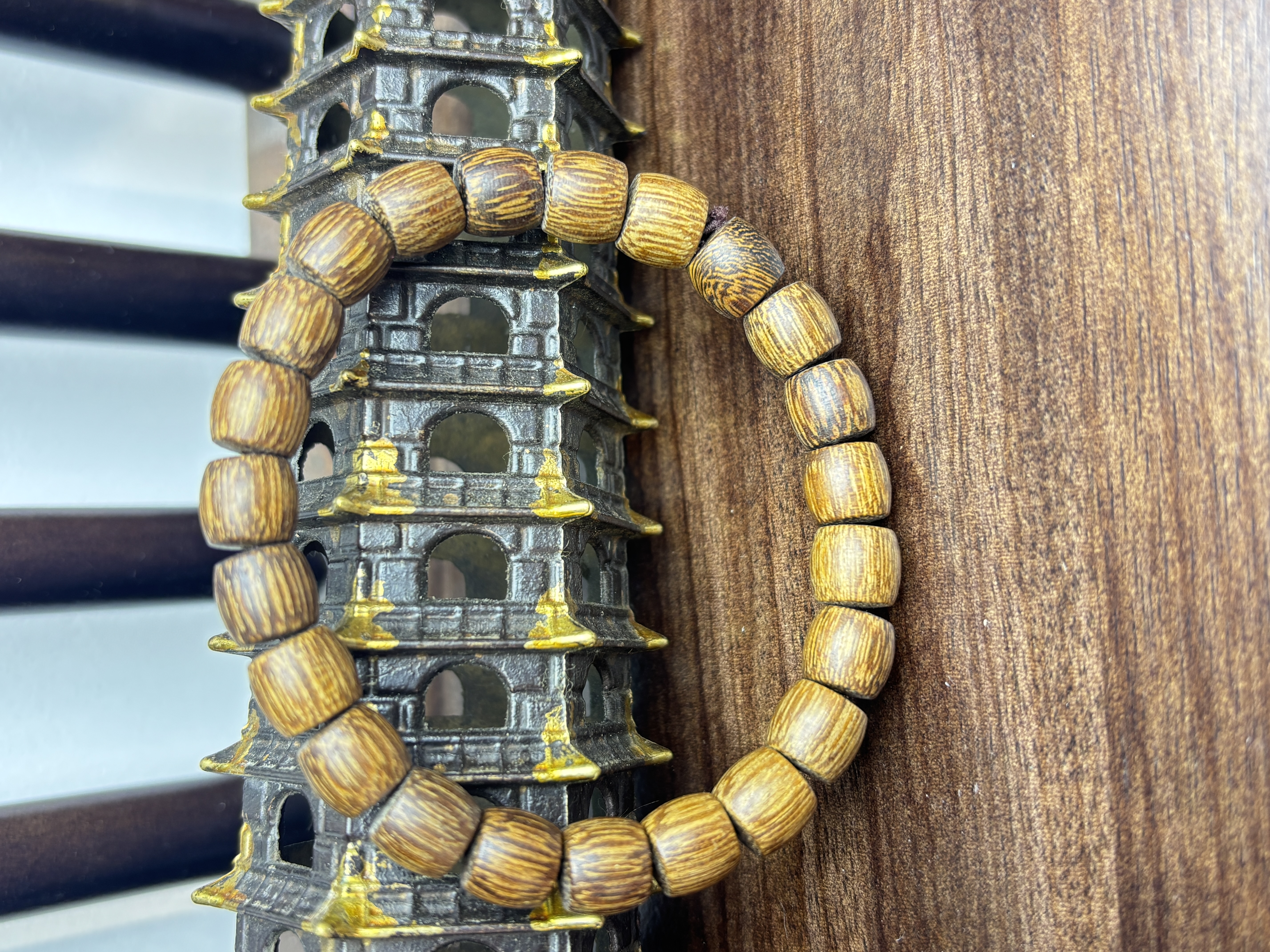 增香沉香木【极客小店】cx桶珠手串小