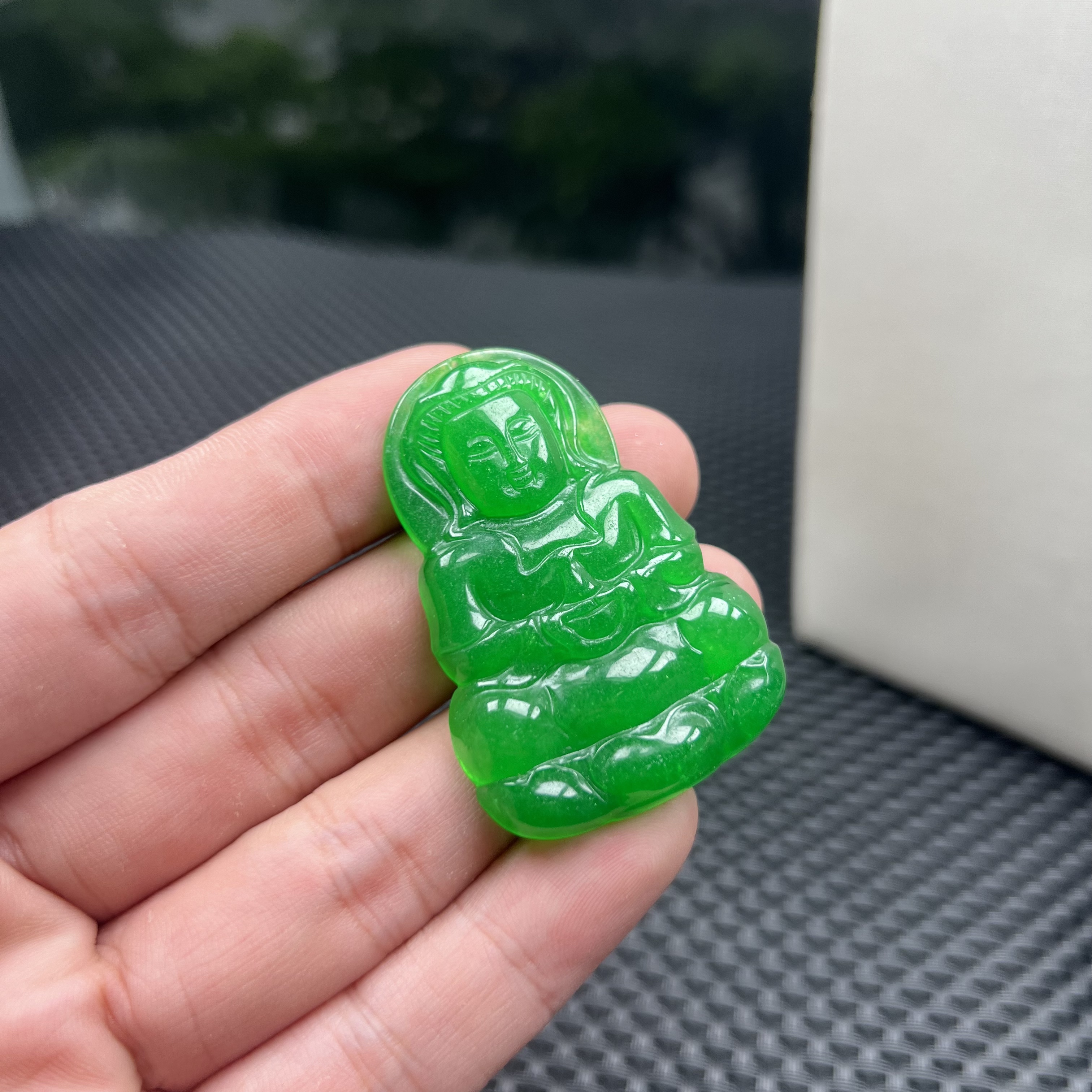 B958精品辣绿观音国风款式吊坠
