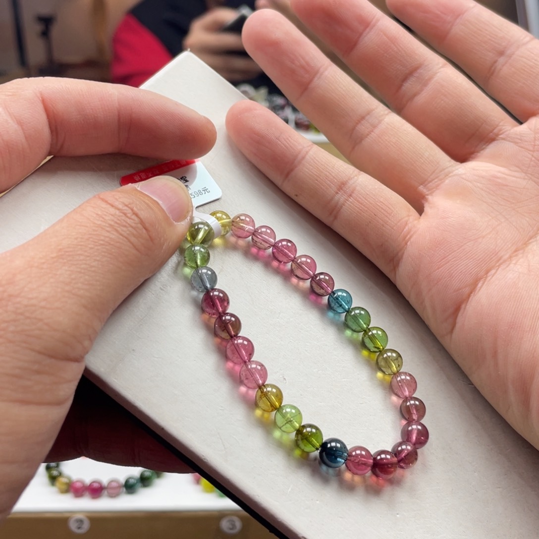 碧玺手串未镶嵌6.5mm.mmmmmmmmmm