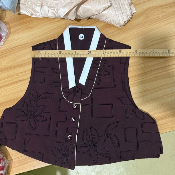 真丝盘扣马甲  不退换