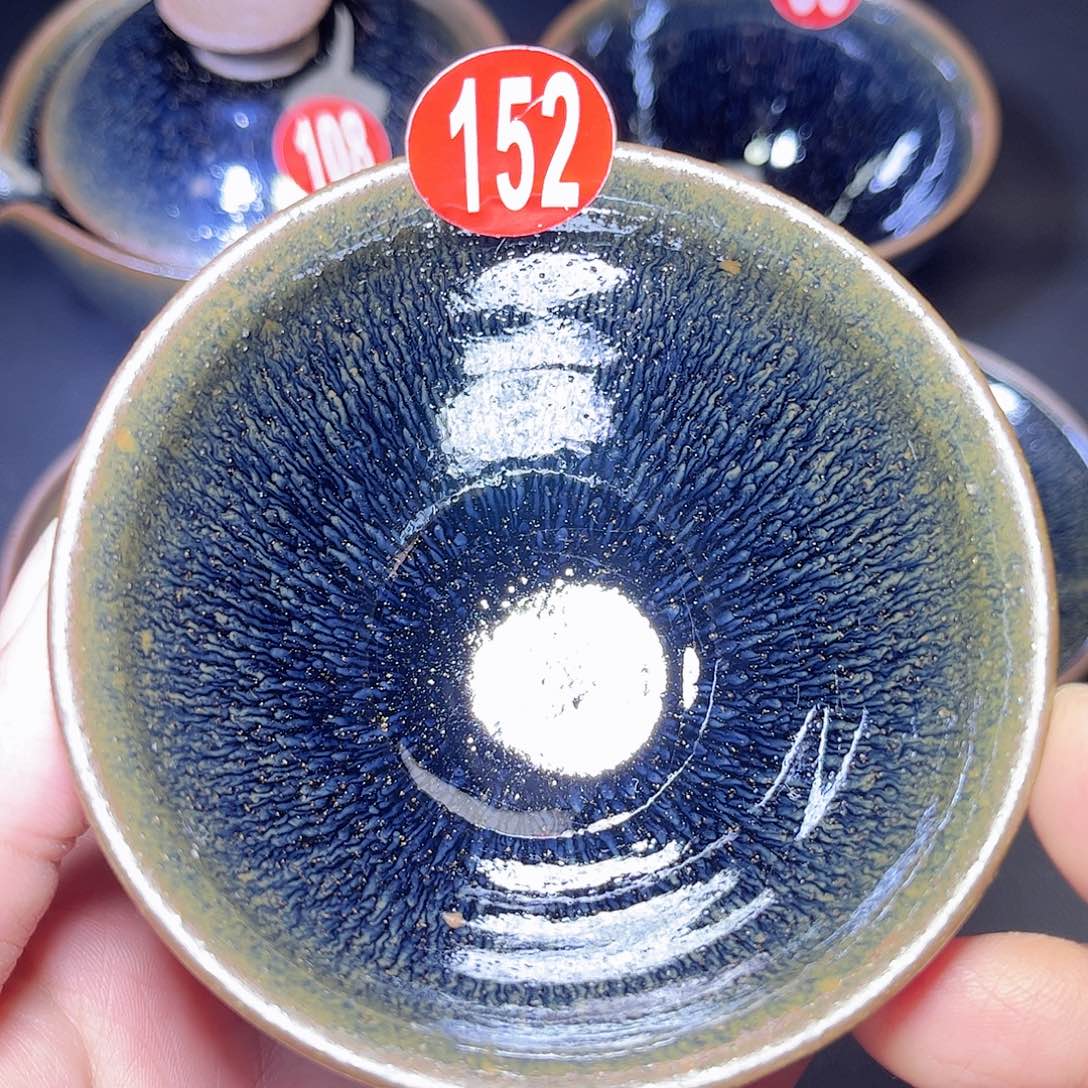 茶盏青蓝毫束口主人杯152