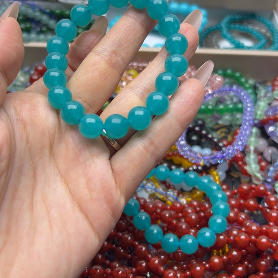 烟晶未镶嵌手链天河石10