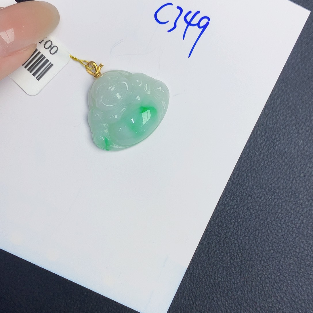 【闪购商品】翡翠18K金镶嵌颈饰0000000000