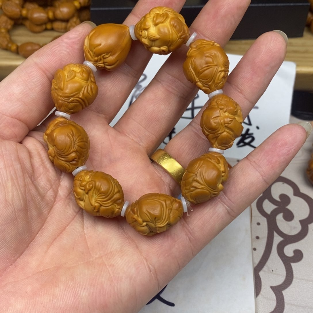 橄榄核手串/手链橄榄核橄榄核雕刻强