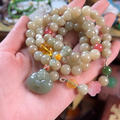 和田玉未镶嵌手链