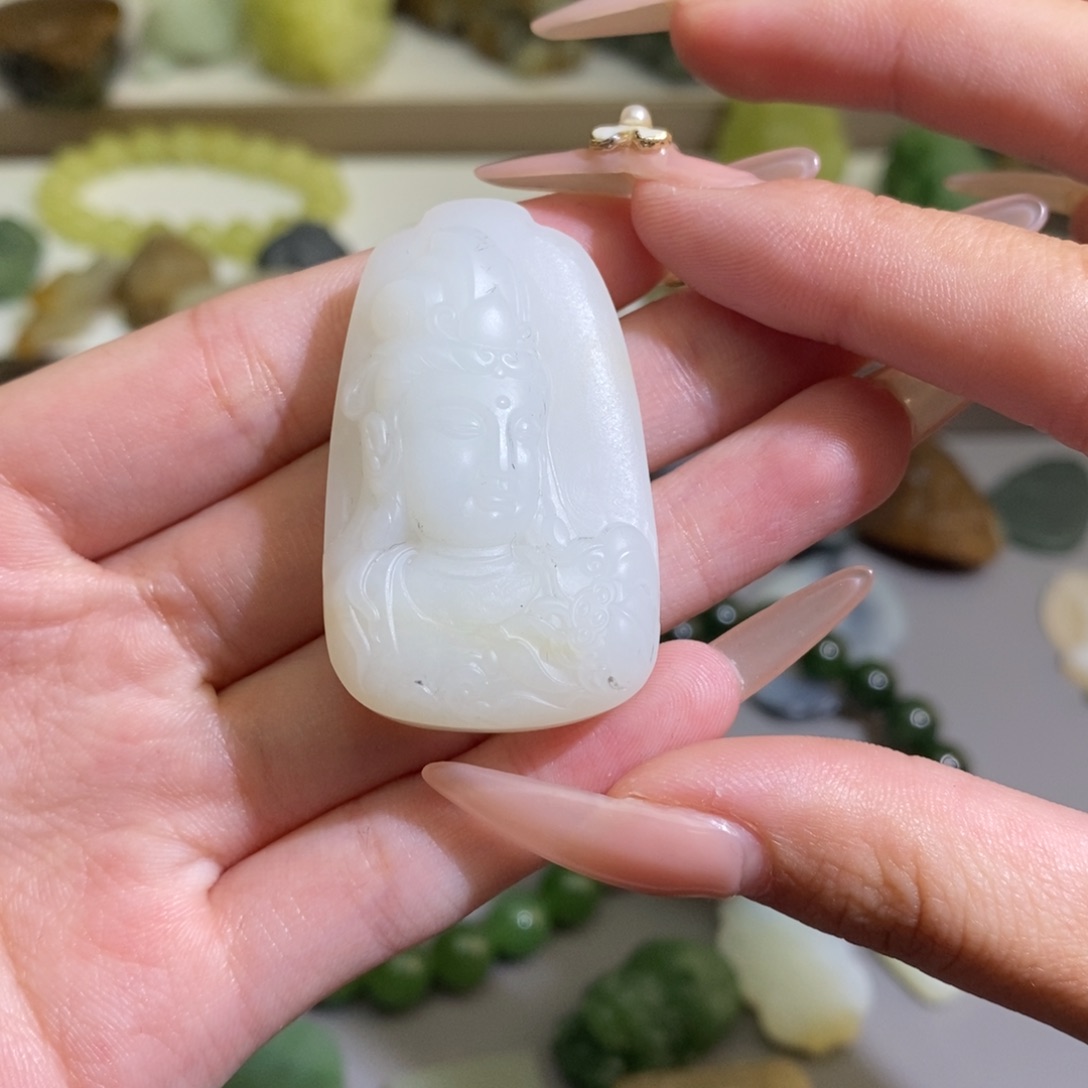 和田玉颈饰未镶嵌披****?定制 不退不换