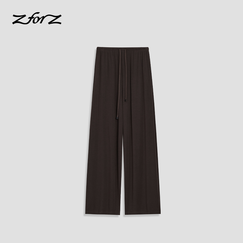 ZforZ拂风阔腿裤休闲新款时尚老钱风松弛感女装贵气ZZ2EMKKA005