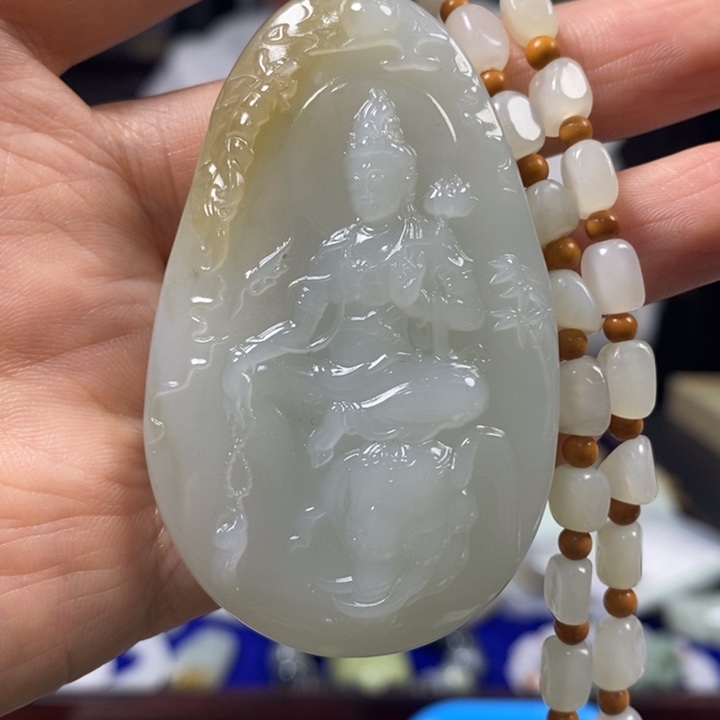 和田玉挂件未镶嵌美****一