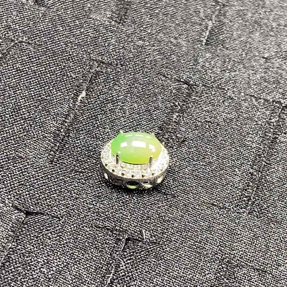 翡翠银S925镶嵌戒指