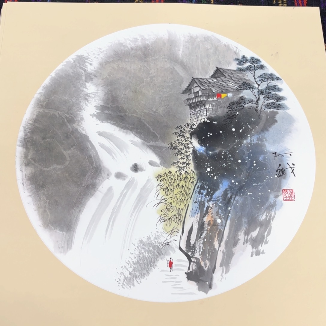 国画50斗方赵铁手绘赵