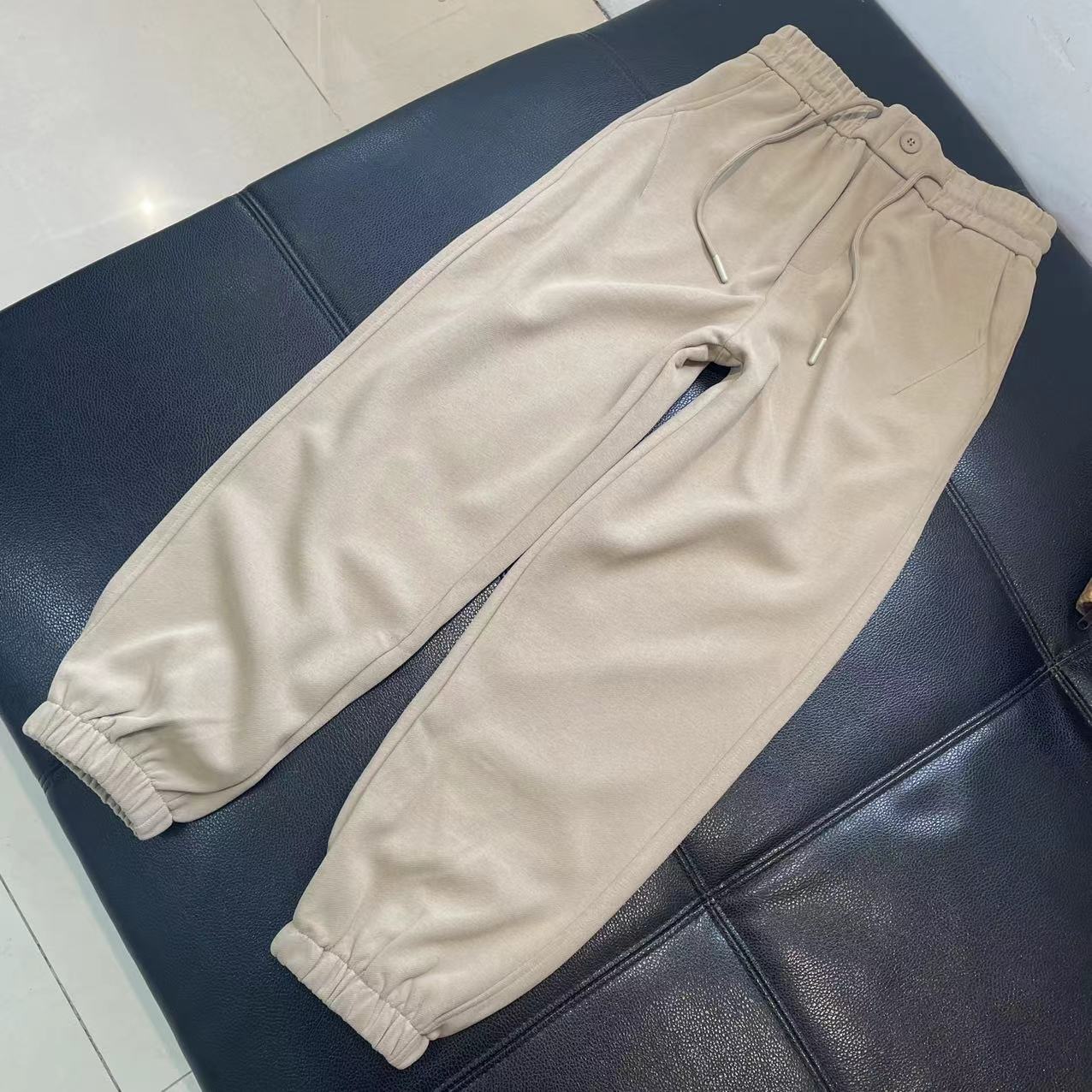 CS147春装新款松紧腰抽绳宽松休闲纯色卫裤女士