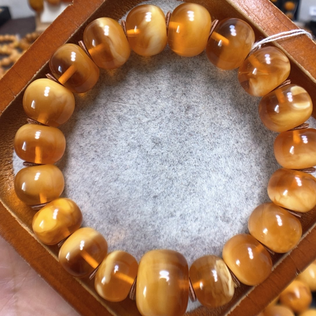 蜜蜡手串未镶嵌蜜蜡
