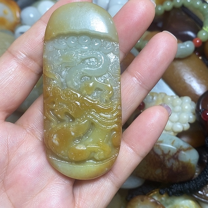 和田玉未镶嵌挂件