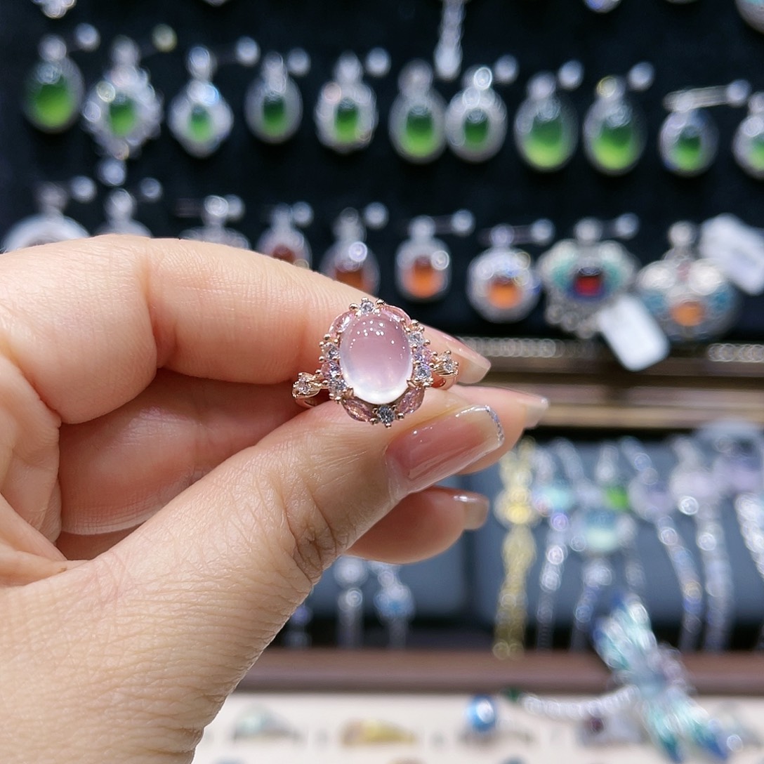 银S925镶嵌水晶戒指