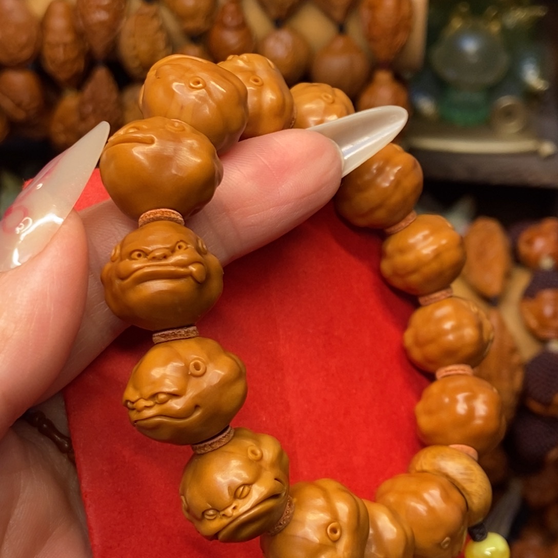 手串/手链橄榄核蛙蛙童趣1.7