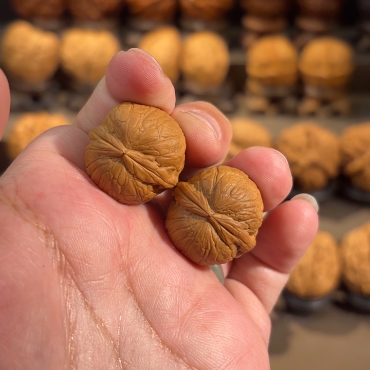 文玩核桃把件蜃*铁球