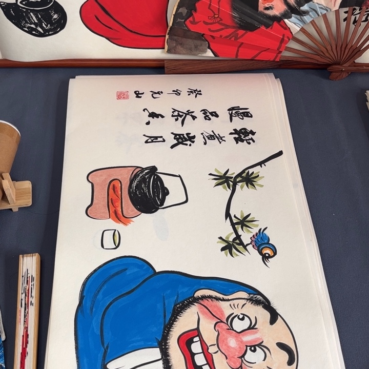 国画禅意画纯水绘作 