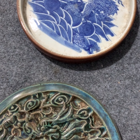 陶瓷摆件工艺品大*车