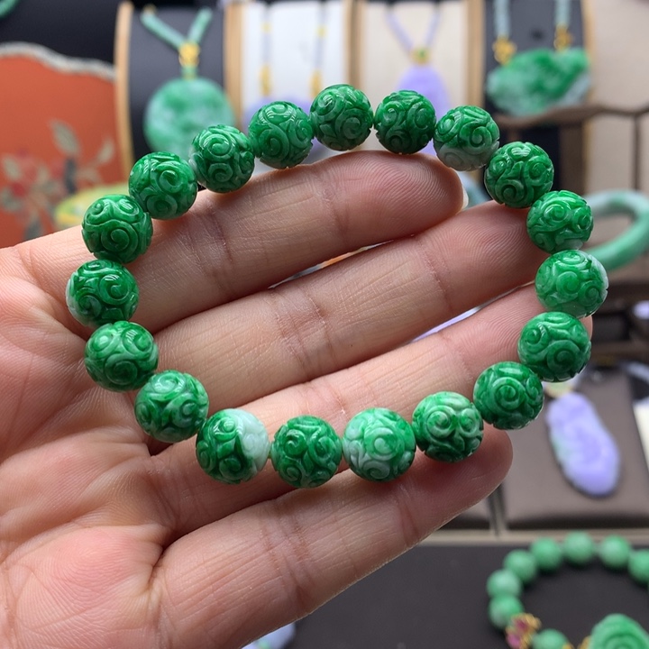 翡翠未镶嵌手链翡翠手链