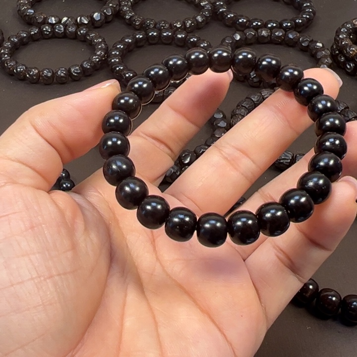 小***白手串椰蒂9×8老型一物一图椰蒂