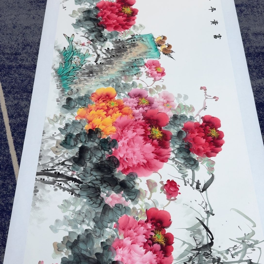 国画国画作品山水花鸟纯手绘