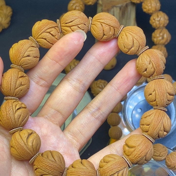 吊坠文玩核桃秦岭龙纹桃核22