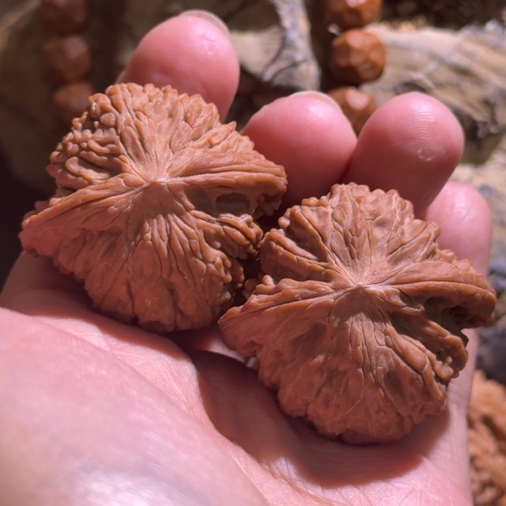 天***乐吊坠文玩核桃40石子磨