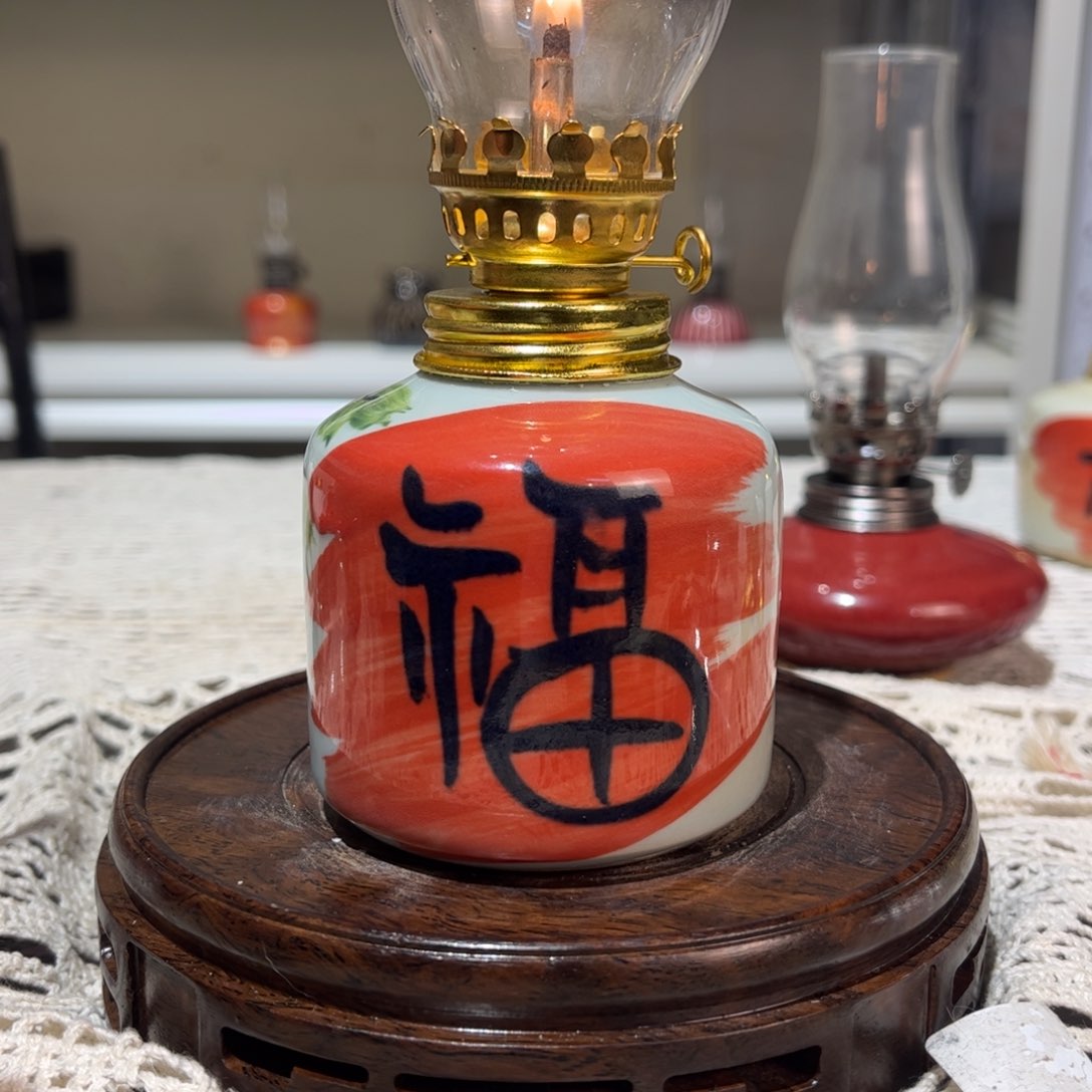 摆件景德镇陶瓷香薰灯