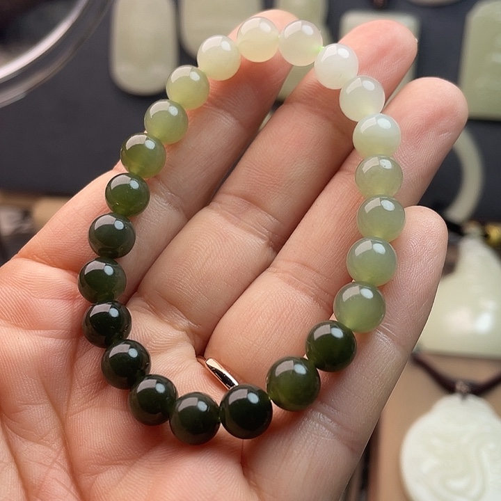 和田玉未镶嵌手链