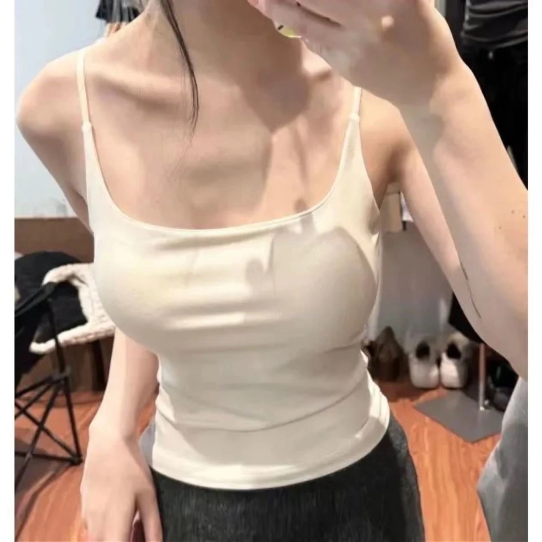 （糖糖99-159）小胖家时尚简约女士外穿吊带背心