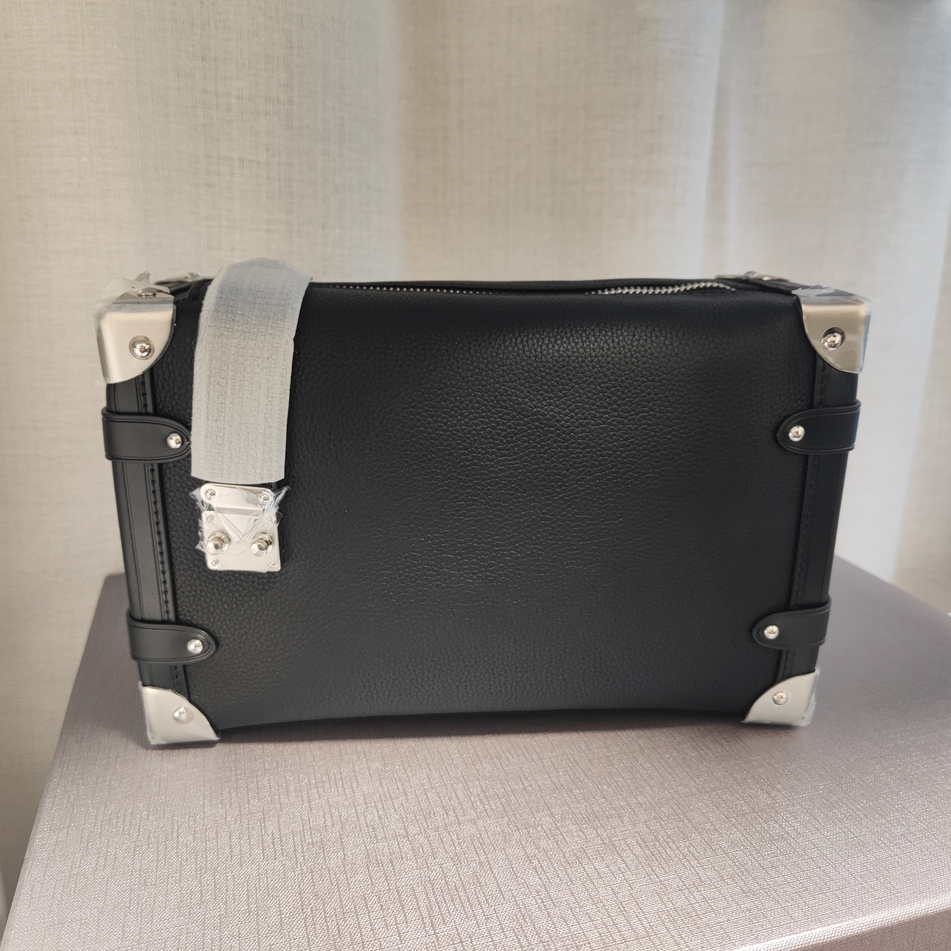 高版本软盒子原版皮全钢五金手提斜挎包真皮