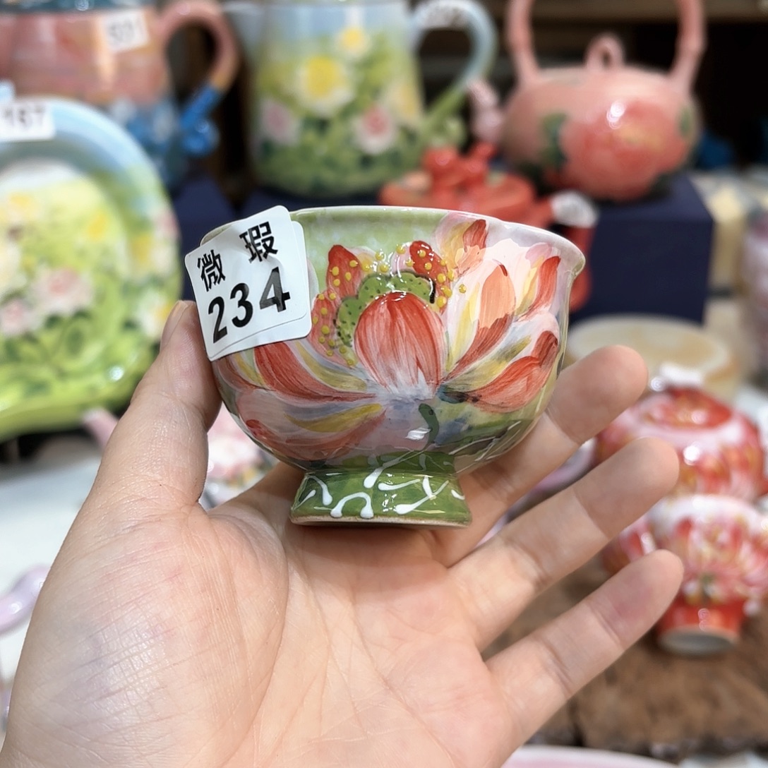 景德镇手绘高温釉下彩陶瓷茶具