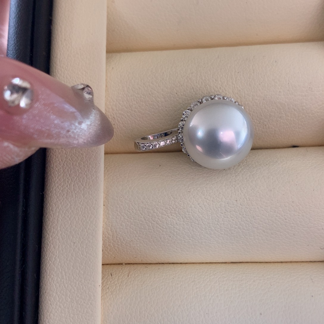 海水珍珠颈饰银S925镶嵌