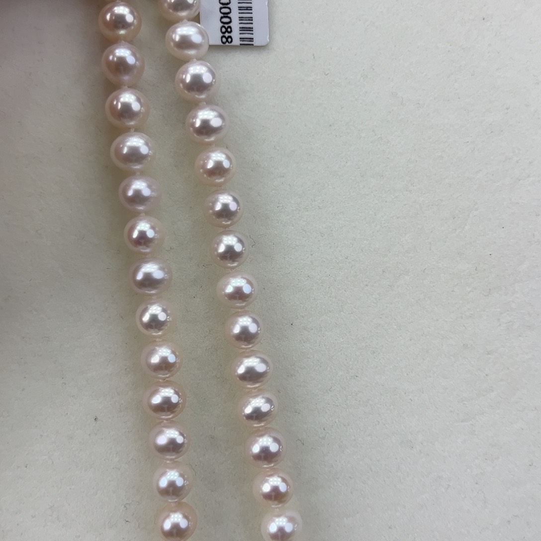 淡水珍珠颈饰银S925镶嵌➕9-10高品极光天女粉