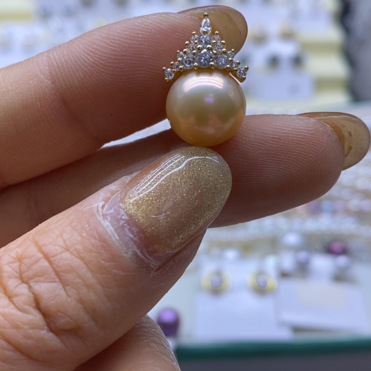 【闪购商品】淡水珍珠颈饰银S925镶嵌