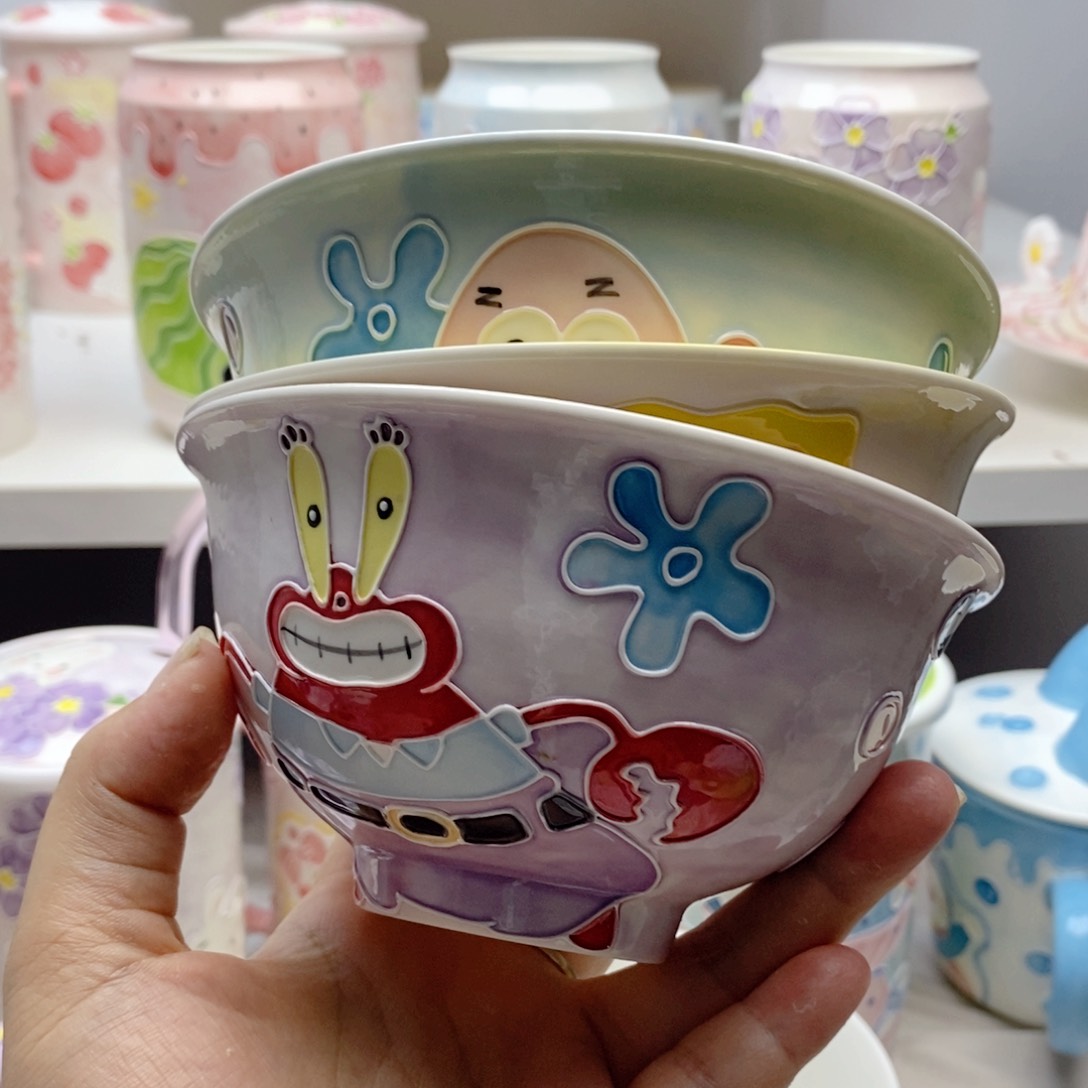 手绘手工制作陶瓷微瑕330别****冰