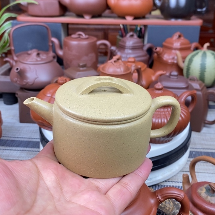 紫砂茶壶汉瓦150-180-220CC原矿本山绿