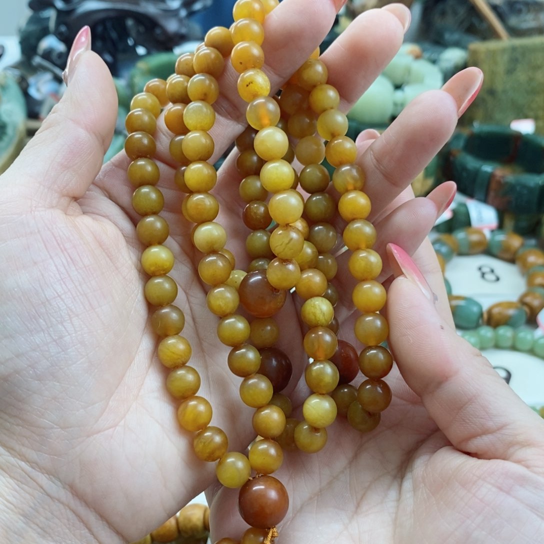 蛇纹石玉手链未镶嵌