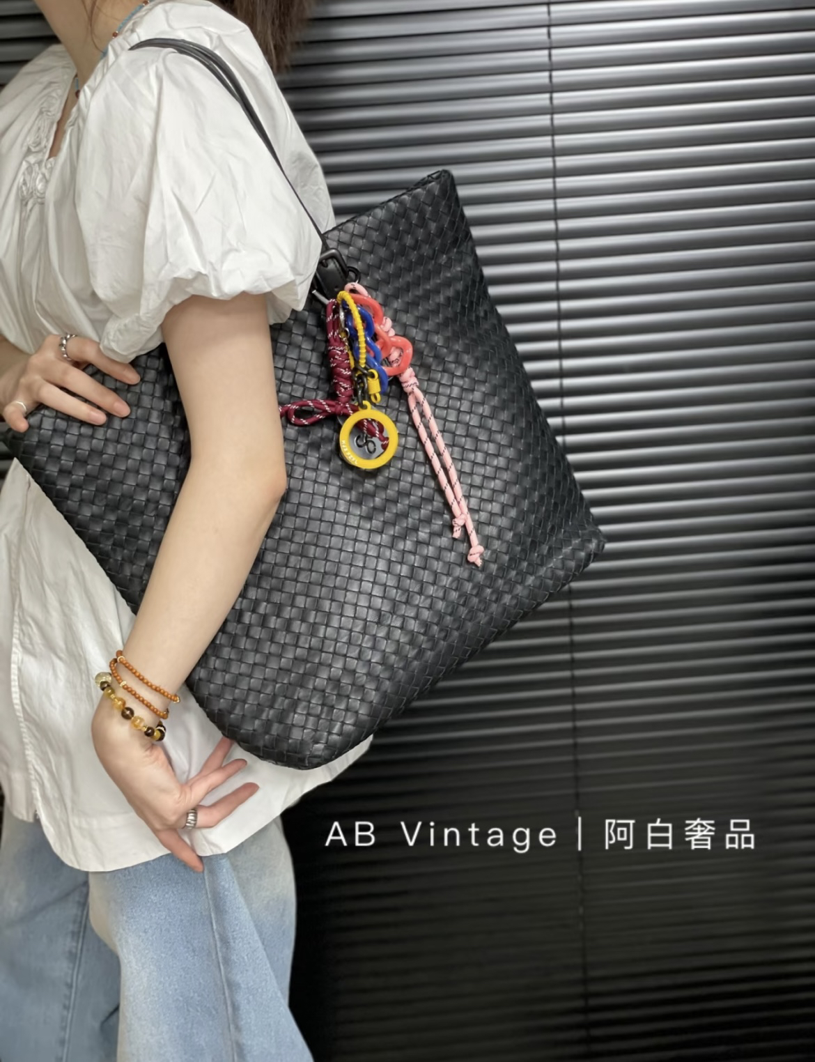 95新 BOTTEGA VENETA/葆蝶家 阿白奢品/BV 编织托特包