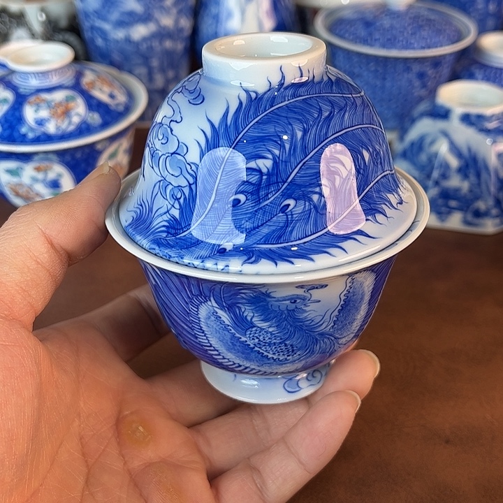 乖***的瓷片景德镇全手工手绘陶瓷