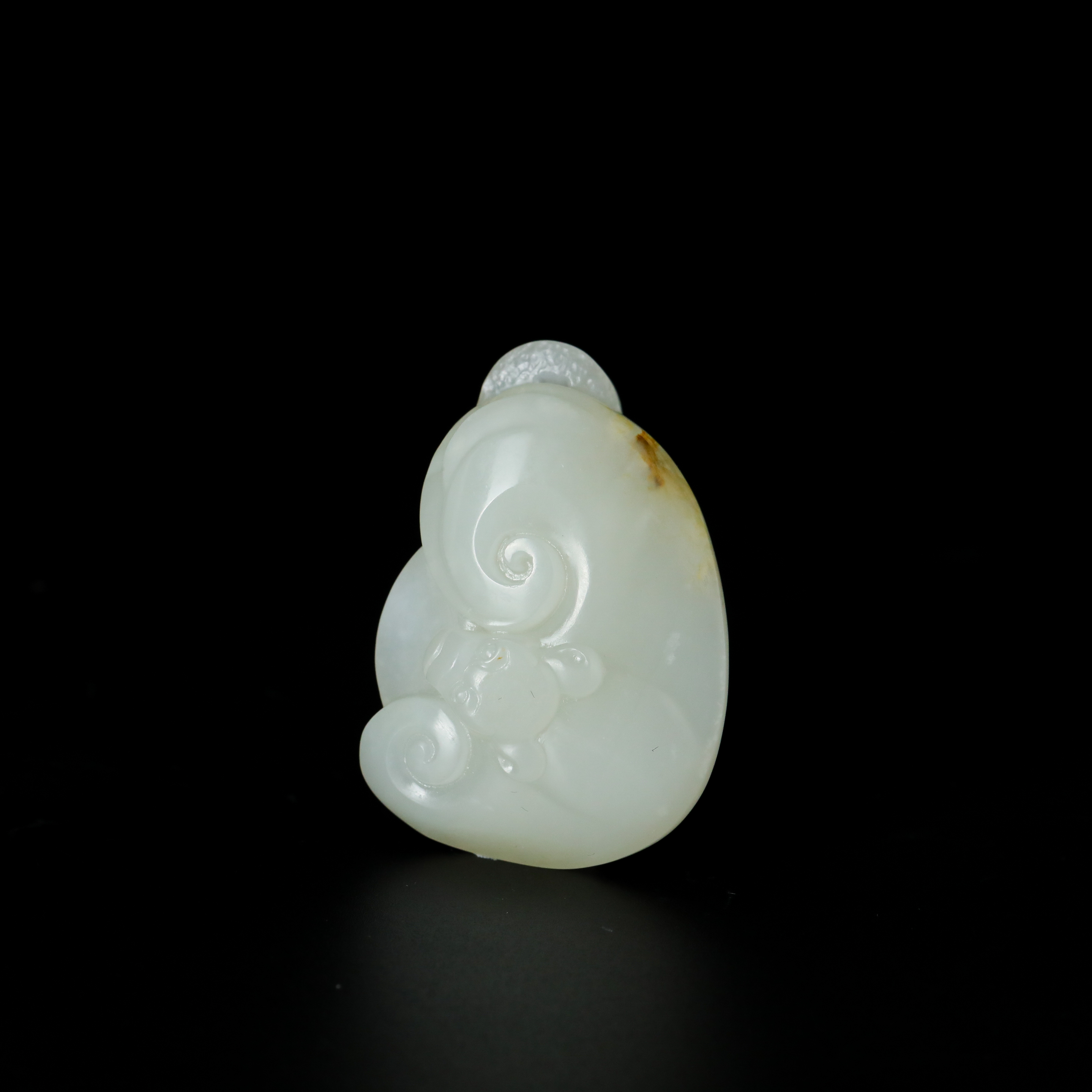 和田玉-福在眼前项坠（匡一作品）约40x26x9mm约23.5g 11241203-27