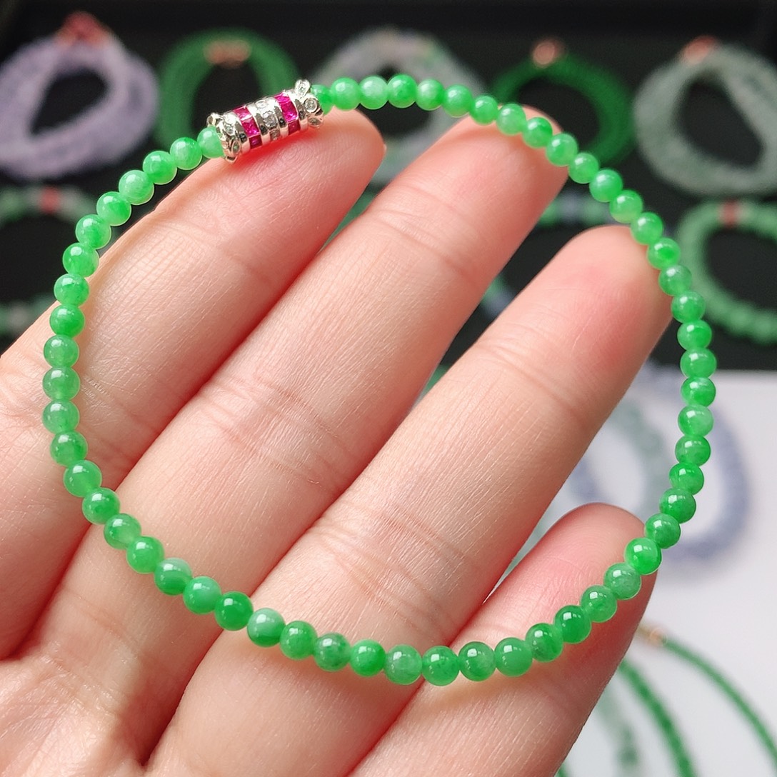 翡翠未镶嵌手链翡翠