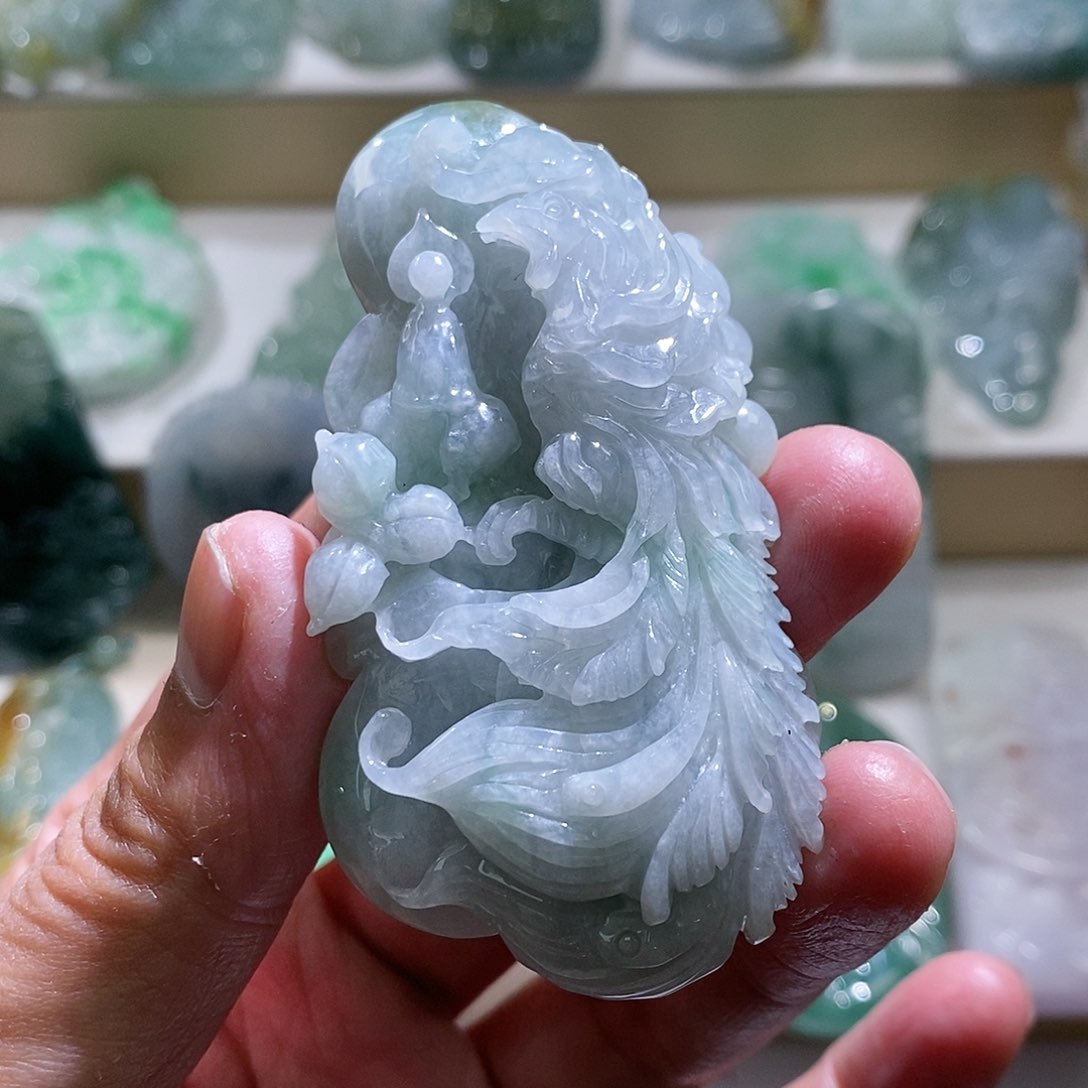 【闪购商品】翡翠颈饰未镶嵌凤凰