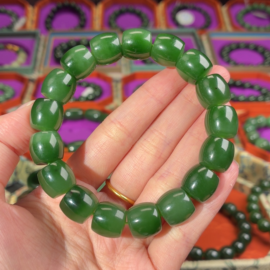 和田玉（碧玉）未镶嵌手串